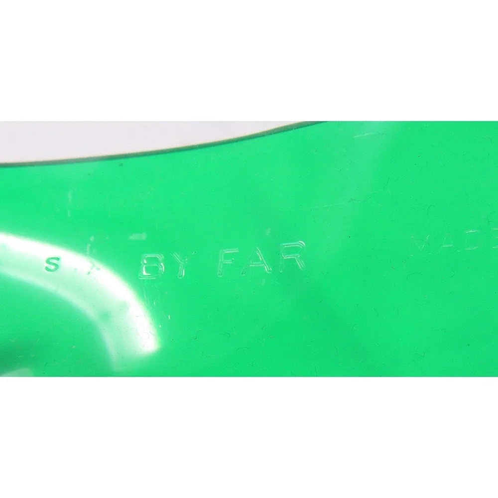 By Far Katina‎ Green PVC Belt Gold Chain Buckle Size Small Made in Bulgaria